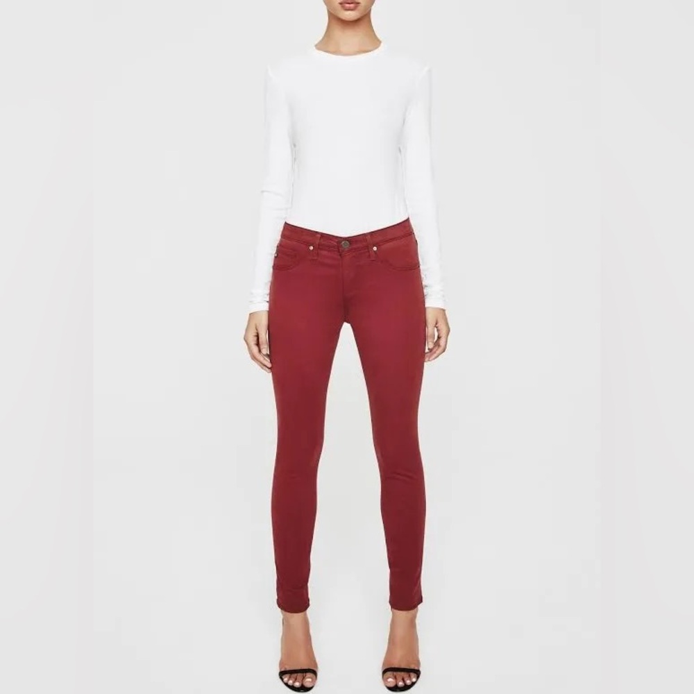 NWT! AG • Adriano Goldschmied • Legging Ankle • Rich Scarlet • 31 • Retail $178
